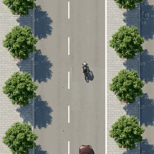 Ciclista adelantado